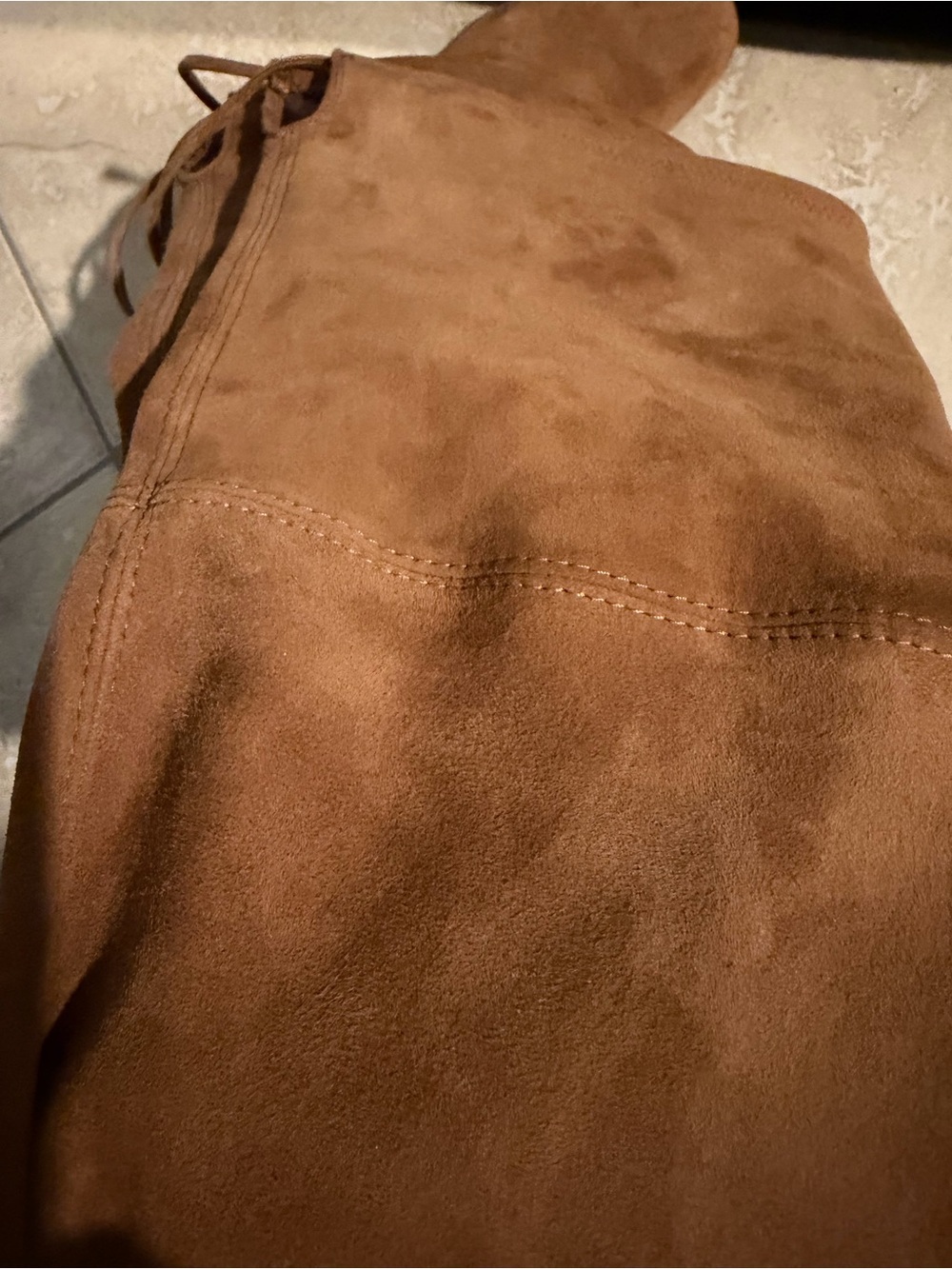 Stuart Weitzman Tieland Suede Over-The-Knee Boots - Walnut Brown - Size 7.5 US - Picture 11 of 12